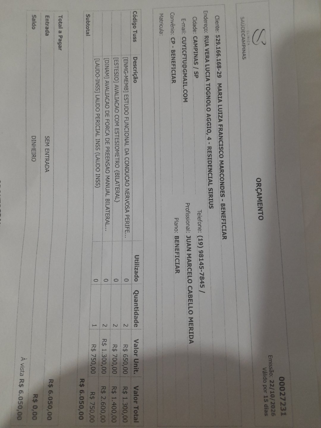 Exames e tratamento minha filha